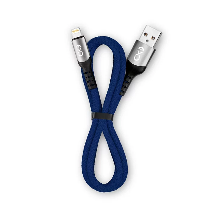 eXc BRAID - Kabel USB - Lightning eXc BRAID 1.2m, granatowy