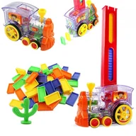 Klocki - Lokomotywa domino pociąg układanka klocki 2A - miniaturka - grafika 1