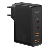Ładowarki do telefonów - Baseus GaN2 Pro szybka ładowarka sieciowa 100W USB / USB Typ C Quick Charge 4+ Power Delivery czarny (CCGAN2P-L01) - miniaturka - grafika 1