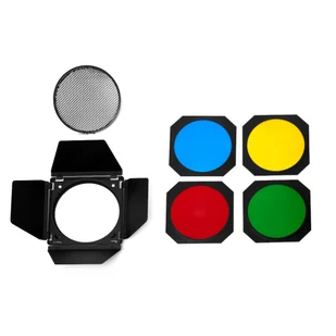 GlareOne z plastrem miodu i zestawem filtrów kolorowych do czasz 18cm - Inne akcesoria studyjne - miniaturka - grafika 1