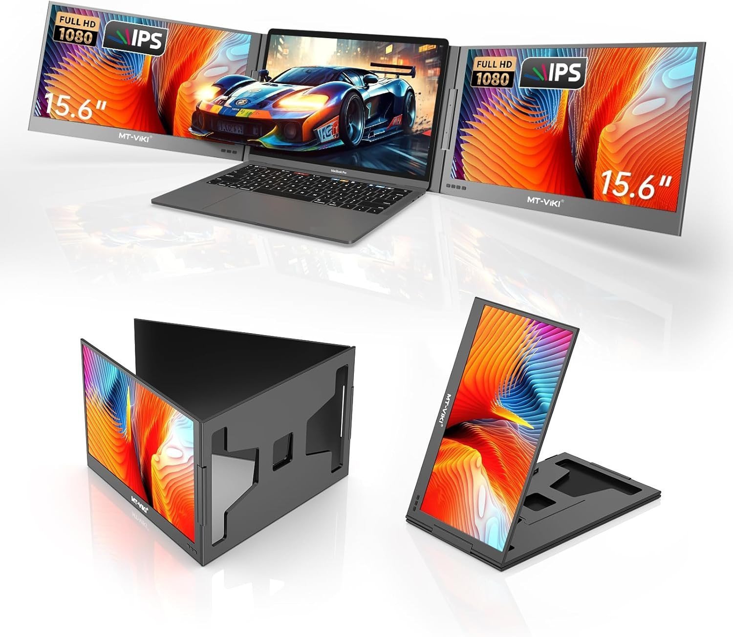 MT-VIKI Z80A Podwójny ekran laptopa monitor15,6