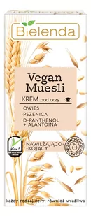 Bielenda Vegan Muesli krem pod oczy nawilżająco-kojący 15ml - Kosmetyki pod oczy - miniaturka - grafika 1