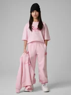 Koszulki dla dziewczynek - 4F T-shirt loose z nadrukiem dziewczęcy - różowy 158/164 (12-14 lat) - miniaturka - grafika 1