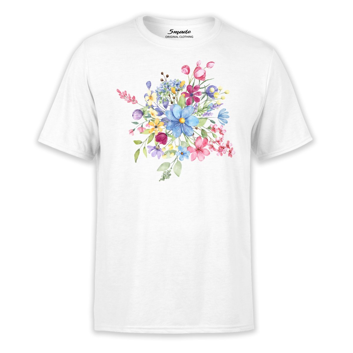 Koszulka z nadrukiem polne kwiaty S 5made