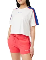 Koszulki i topy damskie - Champion Damska koszulka Legacy Heritage Block Croptop Boxy S/S, biały, XL - miniaturka - grafika 1