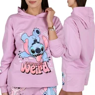 Moda i Uroda OUTLET - DISNEY Stitch BAWEŁNIANA bluza Z KAPTUREM dla dziewczynki, wciągana przez głowę, 100% BAWEŁNA 11-12 lat 146/152 cm - miniaturka - grafika 1