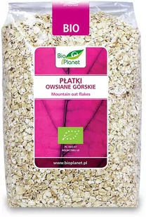 Bio Planet SERIA RÓŻOWA (płatki, otręby, musli) PŁATKI OWSIANE GÓRSKIE BIO 600 - Płatki śniadaniowe i musli - miniaturka - grafika 1
