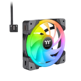 Thermaltake SWAFAN EX14 RGB PC Cooling Fan TT Premium Edition Obudowa komputera Chłodnica powietrza 14 cm Czarny 3 szt. - Tuning komputera - akcesoria - miniaturka - grafika 1