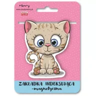 Zakładki do książek - Henry Zakładka magnetyczna - Kot beżowy - miniaturka - grafika 1