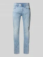 Spodnie męskie - Jeansy o kroju slim fit z 5 kieszeniami - miniaturka - grafika 1