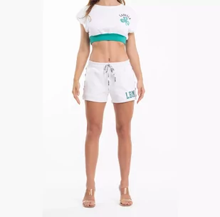 Spodenki krótkie damskie LABELLAMAFIA SHORTS CELTIC WHITE - Spodenki damskie - miniaturka - grafika 1