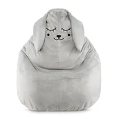 Pufy i podnóżki - KIDSPACE, Puf, Szary Zając - miniaturka - grafika 1