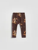 Spodenki dla niemowląt - Reserved - Legginsy Kubuś Puchatek - ciemnobrązowy - miniaturka - grafika 1