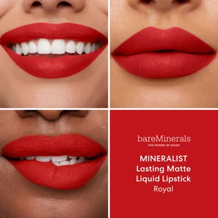 bareMinerals Mineralist Lasting Matte Liquide Lipstick Royal 3.7 ml - Szminki - miniaturka - grafika 5
