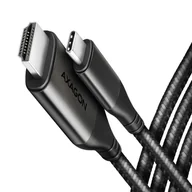 Kable - AXAGON RVC-HI2MC Adapter USB-C -> HDMI 2.0 4K/60Hz Aluminum, 1.8m kabel - miniaturka - grafika 1