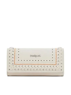 Desigual Duży Portfel Damski 25SAYP21 Écru - Portfele - miniaturka - grafika 1