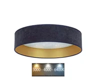 Lampy sufitowe - Brilagi - LED Plafon VELVET STAR LED/24W/230V śr. 40 cm niebieski/złoty - miniaturka - grafika 1
