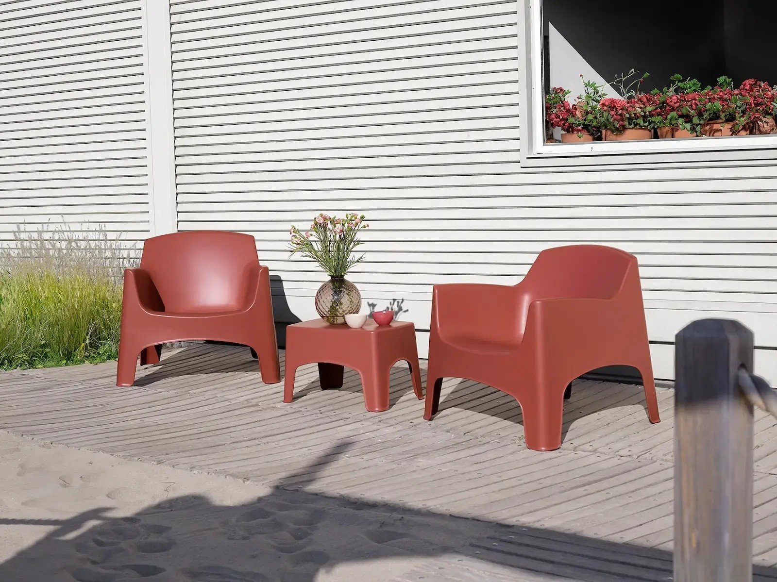 Gardena furniture set Set Ibiza Terrace kiegelu red color