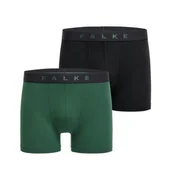 Skarpetki męskie - Falke 2-Pack Daily Comfort Boxers — Green/Black - miniaturka - grafika 1