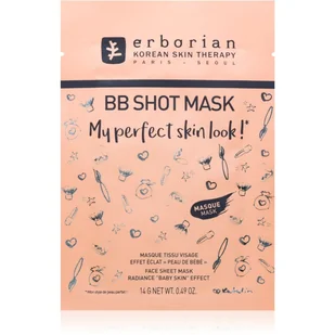 ERBORIAN BB Shot Mask - Maseczka z tkaniny do twarzy efekt promiennej skóry jak u dziecka - Maseczki do twarzy - miniaturka - grafika 1