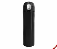 Kubki termiczne - Kubek termiczny 450 ml OUTER3 z gumową podkładką (czarny) BLACK CAT - miniaturka - grafika 1