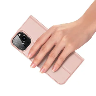 Dux Ducis Skin Pro kabura etui pokrowiec z klapką iPhone 13 Pro różowy - Etui i futerały do telefonów - miniaturka - grafika 7