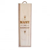 Pozostałe akcesoria barmańskie - Mamy Zapasy Na Ciężkie Czasy - Skrzynka Na Wino Z Grawerem - miniaturka - grafika 1