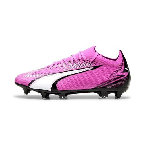 PUMA Męskie buty piłkarskie Ultra Match MXSG, Poison Pink White Black, 45, Poison Pink PUMA White PUMA Black, 46.5 EU