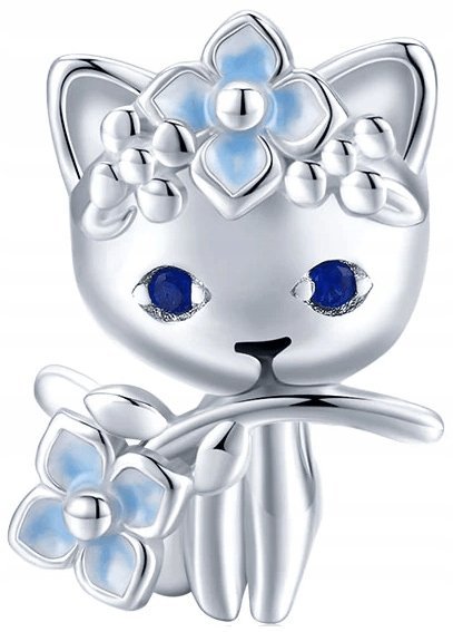 Charms Zawieszka Charms Baśniowy Kotek Charms Srebro 925 Trusky
