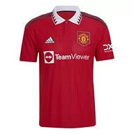 Koszulki męskie - adidas Męski T-shirt MuFC H JSY T-Shirt, real red, 2XL - miniaturka - grafika 1