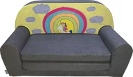 Łóżka dla dzieci i młodzieży - Galeriatrend Sofka Dziecięca Mini Kanapa Łóżko Kucyk Tecza - miniaturka - grafika 1