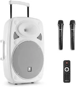 Głośniki przenośne - Kolumna z mikrofonami/ nagłośnienie mobilne Verve46 15Vonyx biały one size - miniaturka - grafika 1