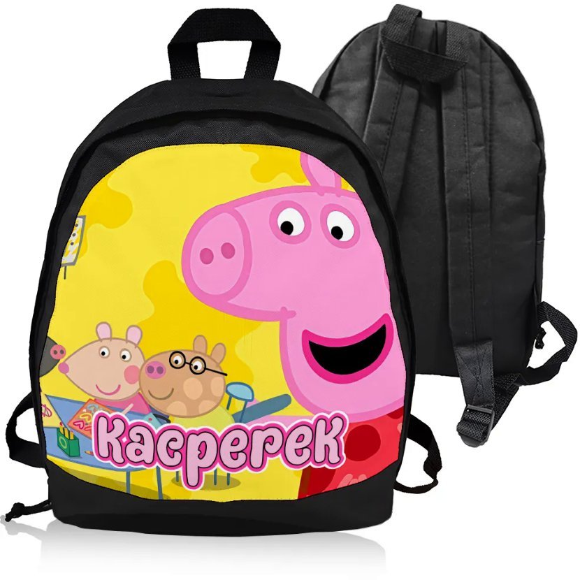 Plecak Personalizowany ŚWINKA PEPPA - NADRUK IMIĘ - Idealny na Prezent!