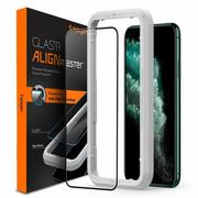 Szkła hartowane na telefon - Spigen Szkło do etui Glas.tR Slim FC AM iPhone 11 Pro Max, Xs Max, czarne 8809671018312 - miniaturka - grafika 1