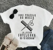 Koszulki i topy damskie - koszulka dla fryzjerki, prezent dla fryzjerki - miniaturka - grafika 1