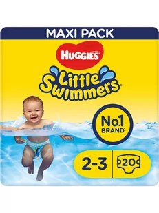 Little Swimmers Pieluszki kąpielowe (20 szt.) "Little Swimmers", rozmiar 2/3, 3-8 kg - Body dla niemowląt - miniaturka - grafika 1