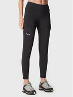 Odzież trekkingowa damska - Salewa Spodnie materiałowe Puez Dst 28483 Czarny Slim Fit - miniaturka - grafika 1