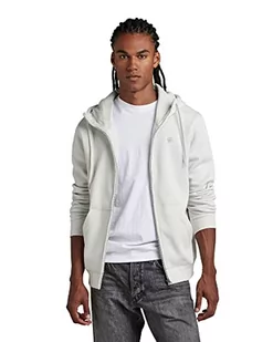 G-STAR RAW Męska bluza z kapturem Premium Core Hooded Zip Sweater Vest, szary (Oyster Mushroom C235-d607), XXL - Bluzy męskie - miniaturka - grafika 1