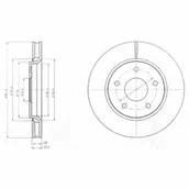 Tarcze hamulcowe - Tarcza hamulcowa DELPHI BG4248 - miniaturka - grafika 1