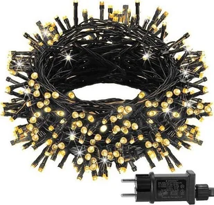 Lampki choinkowe Springos Lampki choinkowe 500 led biały ciepły 27,5 m 8 funkcji świecenia, oświetlenie świąteczne IP44 UNIWERSALNY - Oświetlenie świąteczne - miniaturka - grafika 1