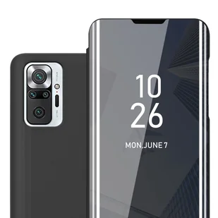Etui na telefon komórkowy Cadorabo do Xiaomi RedMi NOTE 10 PRO w kolorze czarnym z tylną okładką ochronną etui booklet - Etui i futerały do telefonów - miniaturka - grafika 1
