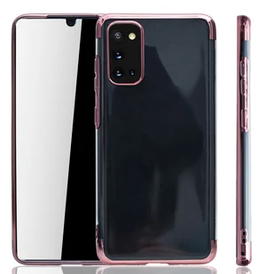 Etui na telefon komórkowy Samsung Galaxy A31 Rose Pink - Clear - TPU Silicone Case Backcover w kolorze Transparent Rose Pink - Etui i futerały do telefonów - miniaturka - grafika 1