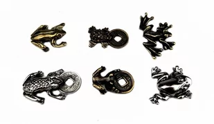 Żabka Mosiężna Średnia II Na Pomnażanie Pieniędzy Z Monetą - Gadżety dla niej i dla niego - miniaturka - grafika 1