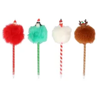 Długopisy - Incood, długopis z pomponem, mix - miniaturka - grafika 1