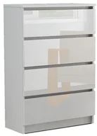Komody - Komoda RICO 4s WYSOKI POŁYSK 80 cm AKRYL - miniaturka - grafika 1