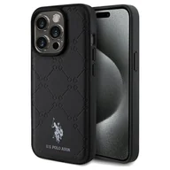 Etui i futerały do telefonów - US Polo USHCP15LPYOK iPhone 15 Pro 6.1" czarny/black Yoke Pattern - miniaturka - grafika 1