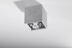 Sollux Lighting Plafon VALDE 140 beton - Lampy sufitowe - miniaturka - grafika 1
