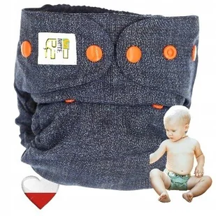 Pielucha Wełniana OTULACZ NOWY JEANS Pieluchy Wielorazowe NappiMe - Pieluchy - miniaturka - grafika 1