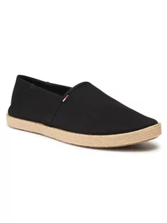 Espadryle męskie - Tommy Jeans Espadryle Essential Espadrille EM0EM00677 Czarny - grafika 1