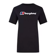 Koszulki i topy damskie - Berghaus Damska koszulka z krótkim rękawem Boyfriend Big Classic Logo Jet Black, 12 - miniaturka - grafika 1